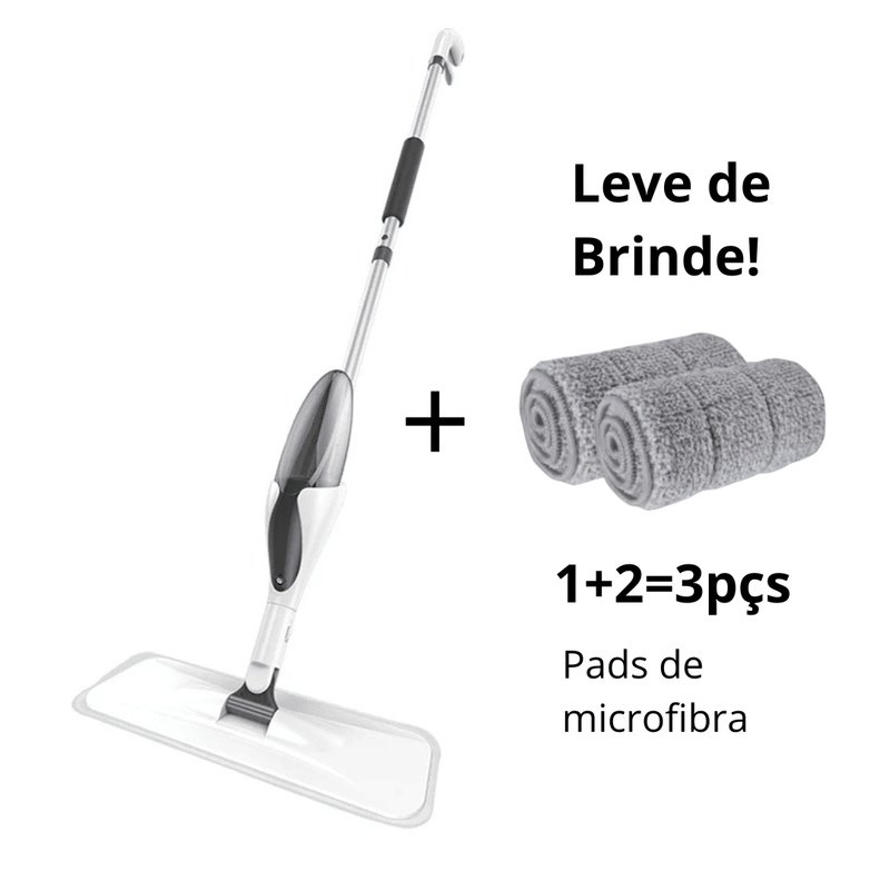 Mop Spray de Limpeza | Seco e Úmido + Brindes